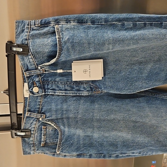 💕ANINE BING💕 Knox Jean ~ Mineral Blue 28 NWT - Picture 10 of 16